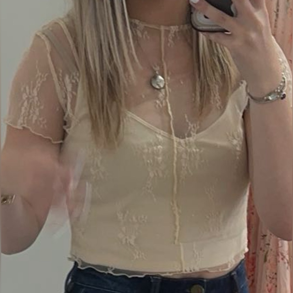 These Three Mesh Top